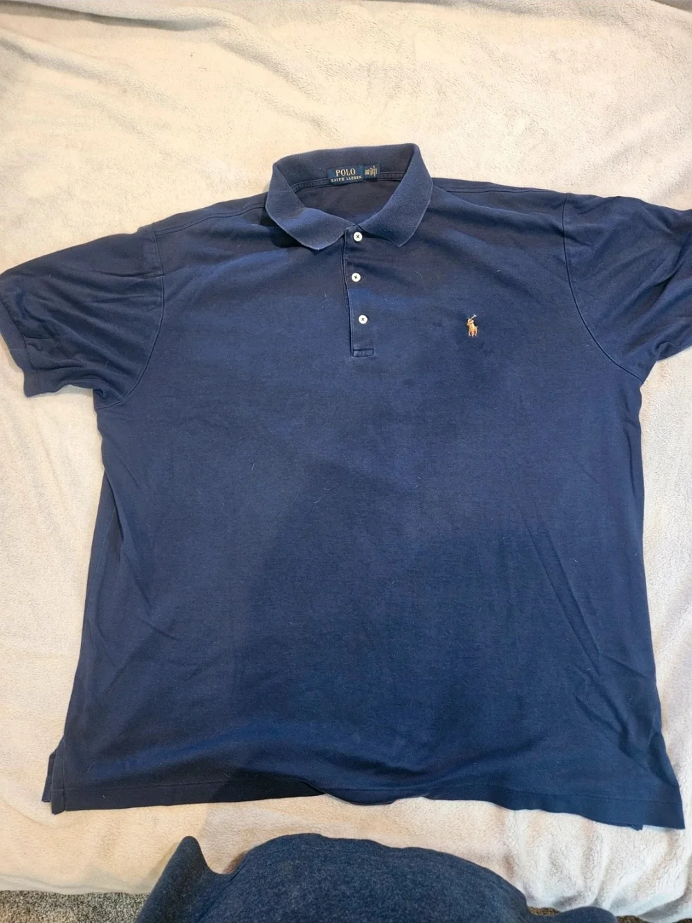 Ralph Lauren Men’s Navy Polo Shirt with Gold Pony